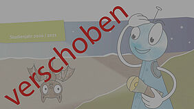 im Bild zu sehen: Maskottchen Kuni, darüber der Schriftzug: "Verschoben"